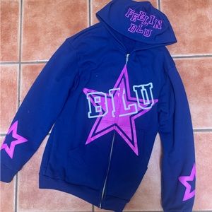 Blu De Tiger zip up hoodie